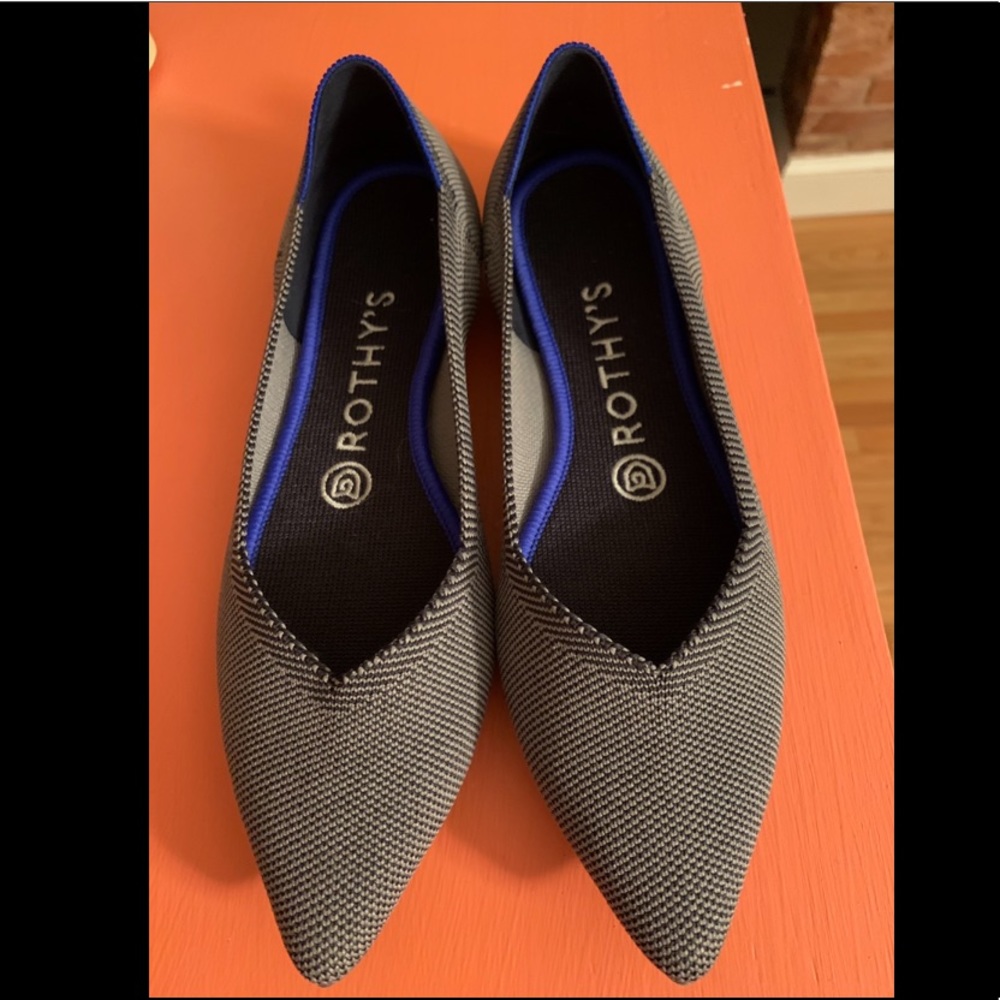 NEVER WORN Cloud Grey Birdseye The Point Rothys